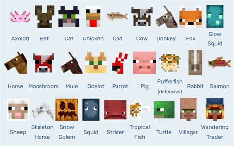 Minecraft Mobs 